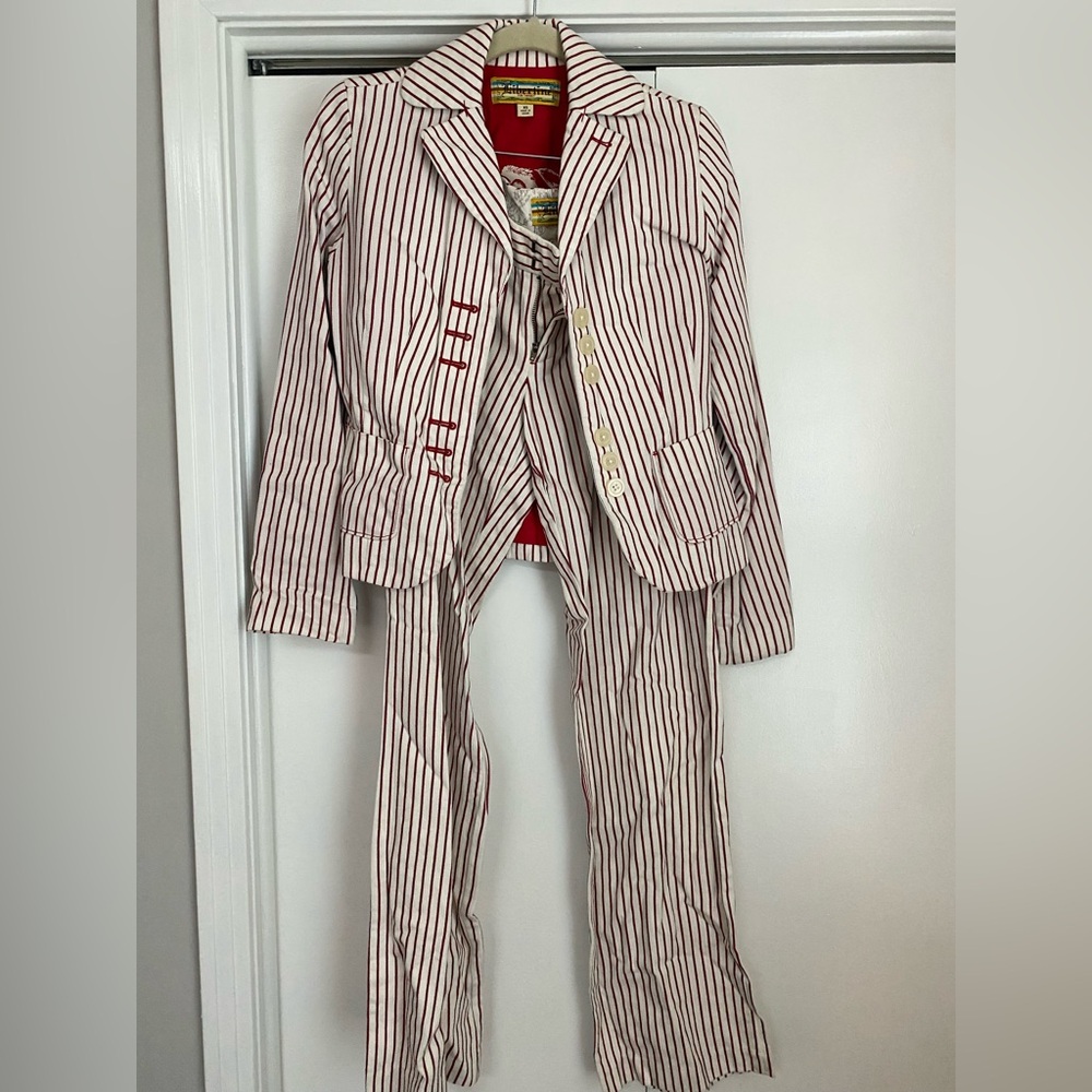 Vintage Striped Suit Set